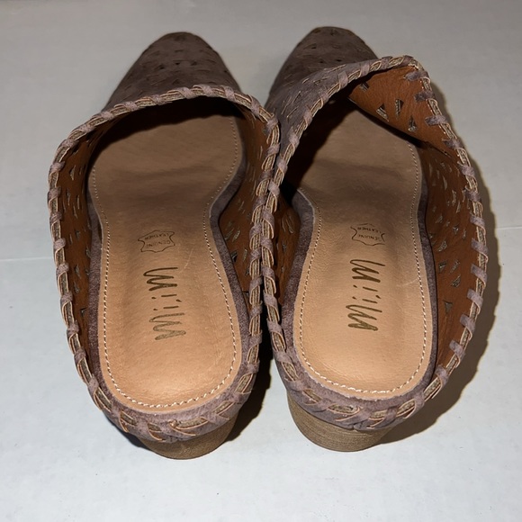 Brand New Never Worn Heeled Mule Shoes Purple Size 7 - Picture 4 of 7